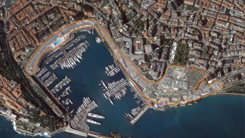 Monaco Track Map 6 - Portier and Nouvelle removed