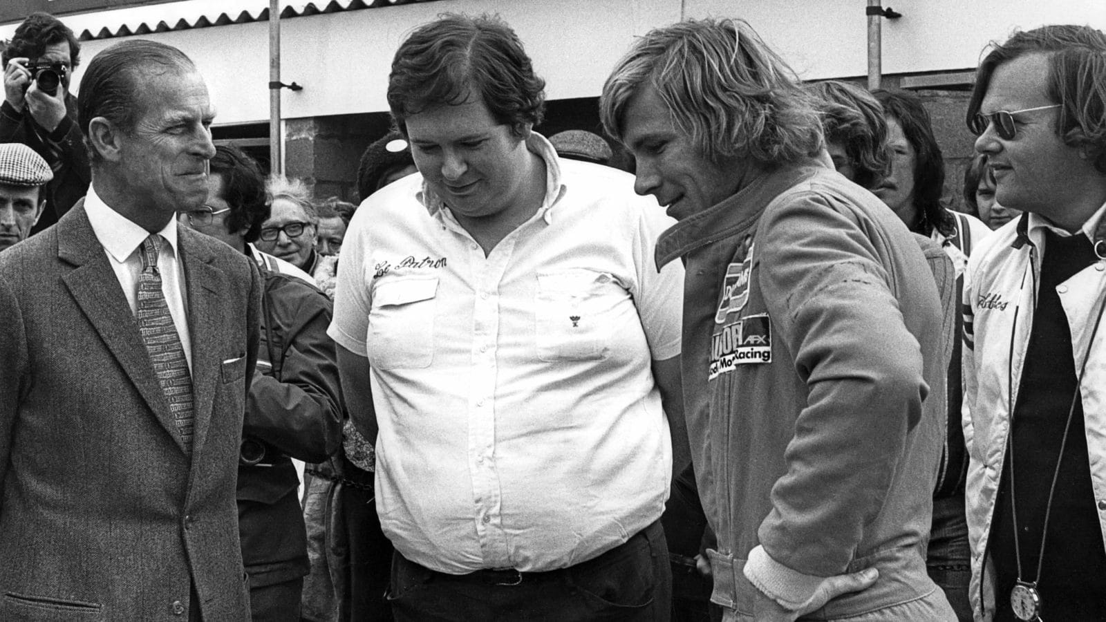 Prince Philip with Lord Hesketh and James Hunt