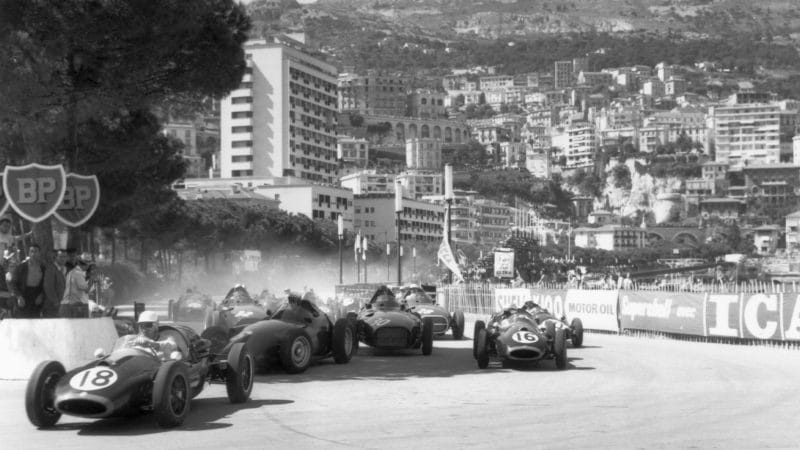 Start of the 1958 Monaco GP