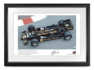Product image for Nigel Mansell signed Lotus lithograph
