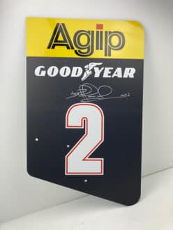 Product image for Nigel Mansell signed full size Ferrari rear wing endpate