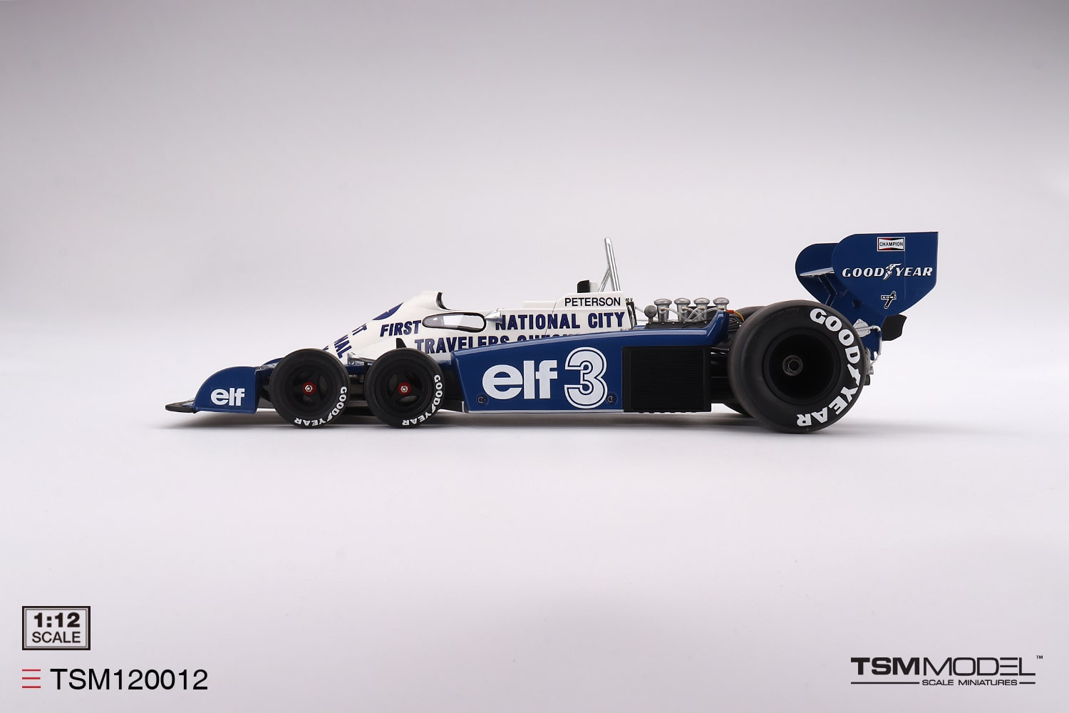 1/12 Tyrrell P34 No.3 Ronnie Peterson 1977 Monaco Grand Prix