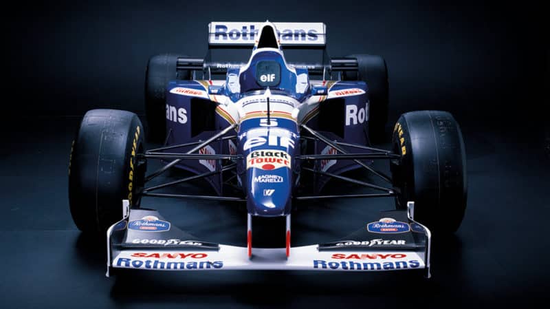 A 1996 Williams-Renault FW18.