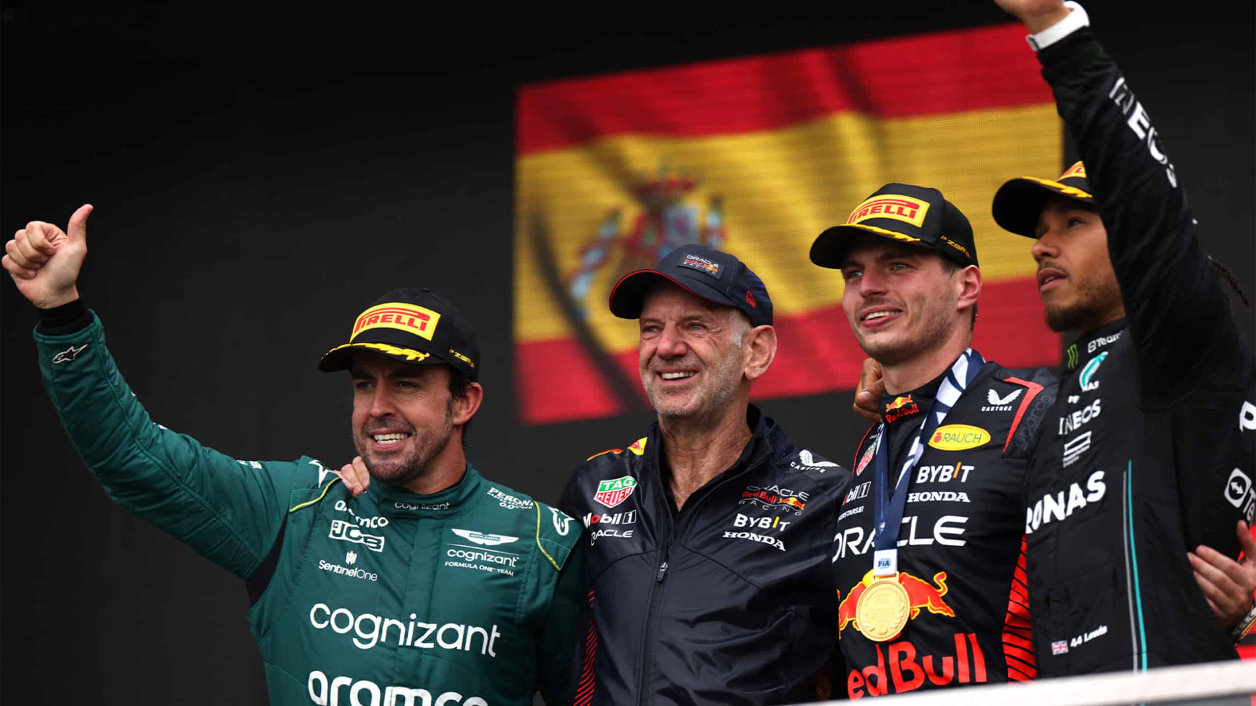 Verstappen Hamilton Alonso Newey Canada 2023