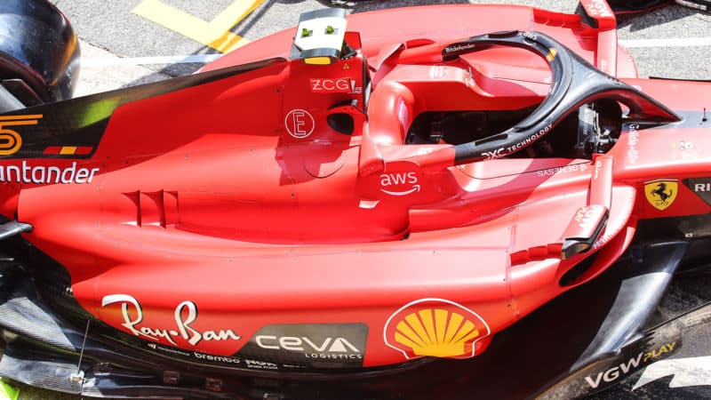 2023 Spanish GP Ferrari new sidepod