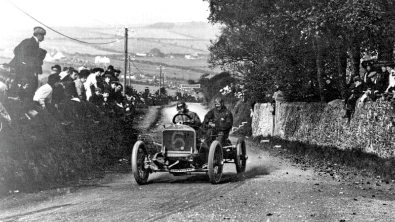 A rare shot of the car TT from 1908
