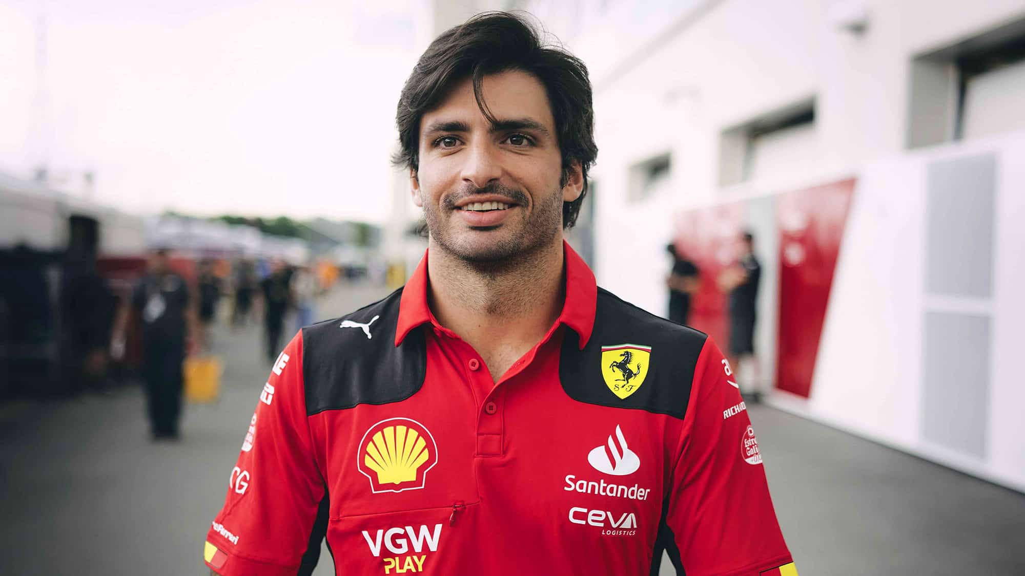 Carlos Sainz in Montreal pitlane at 2023 Canadian GP