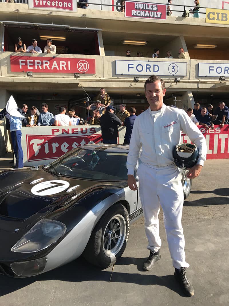 Derek Hill dressed as Graham Hill