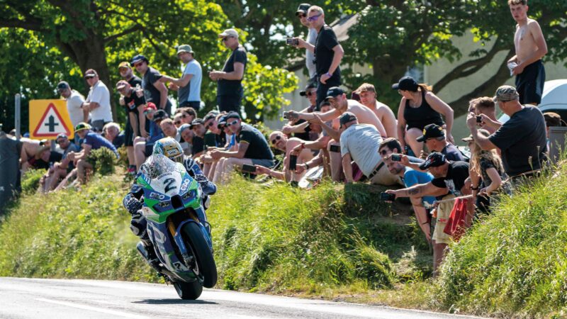 Fans get up close to the action at the Isle of Man TT