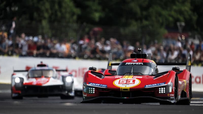 Ferrari on track at Le Mans 2023