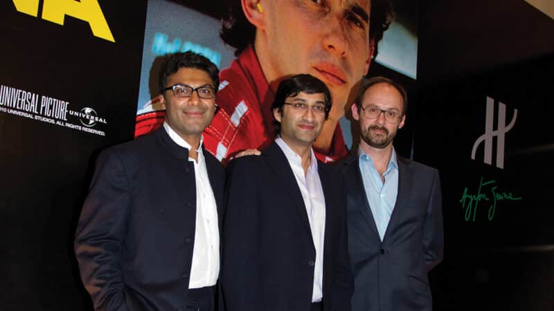 Film makers Manish Pandey, Asif Kapadia and James Gay-Rees