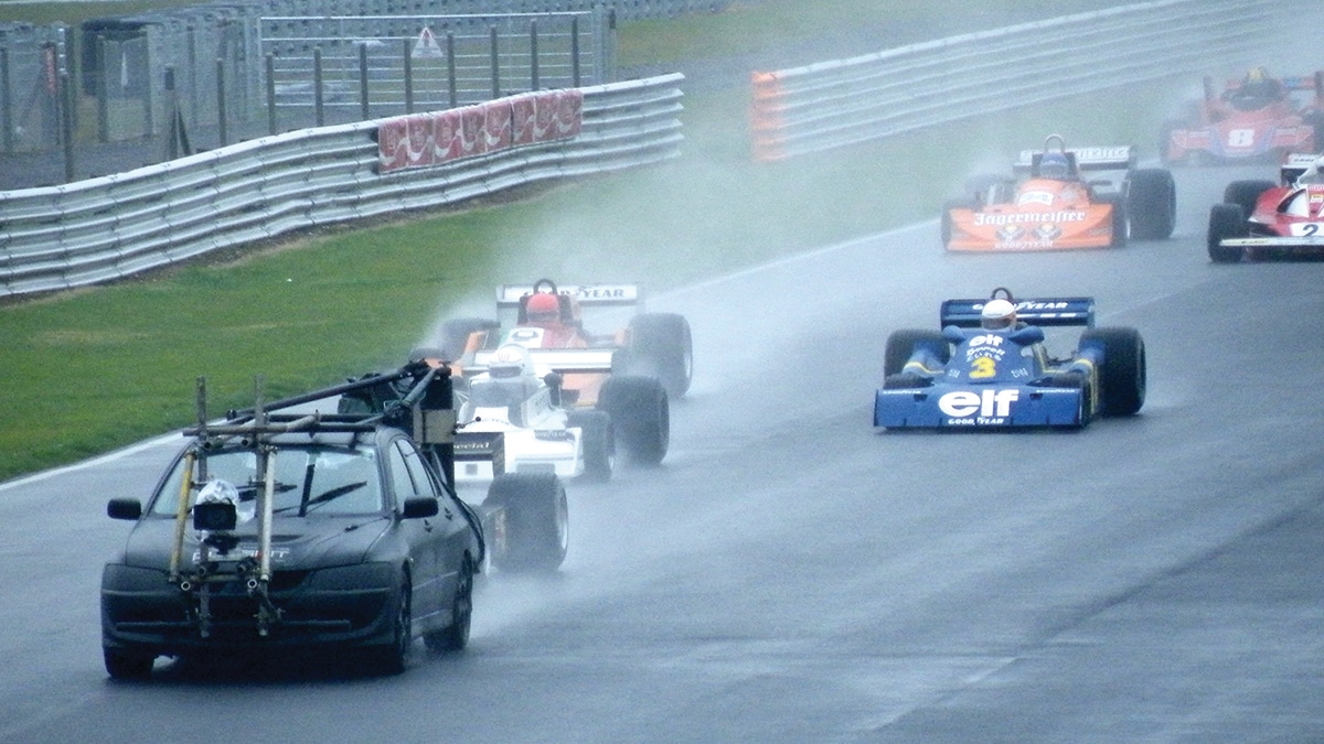 Filming Rush filmed at Snetterton circuit
