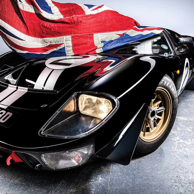 GT40 3:4 view with Union Jack