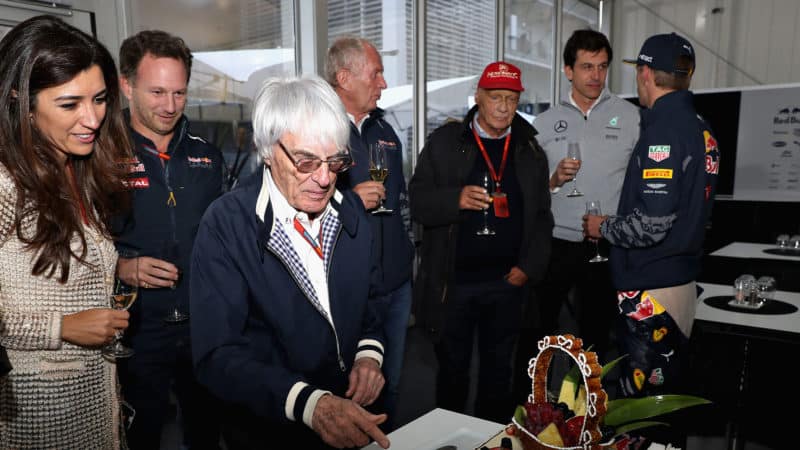 Helmut Marko Niki Lauda 2016 Mexican GP