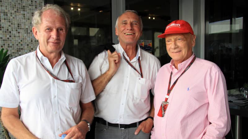 Helmut Marko Niki Lauda Dietrich Mateschitz
