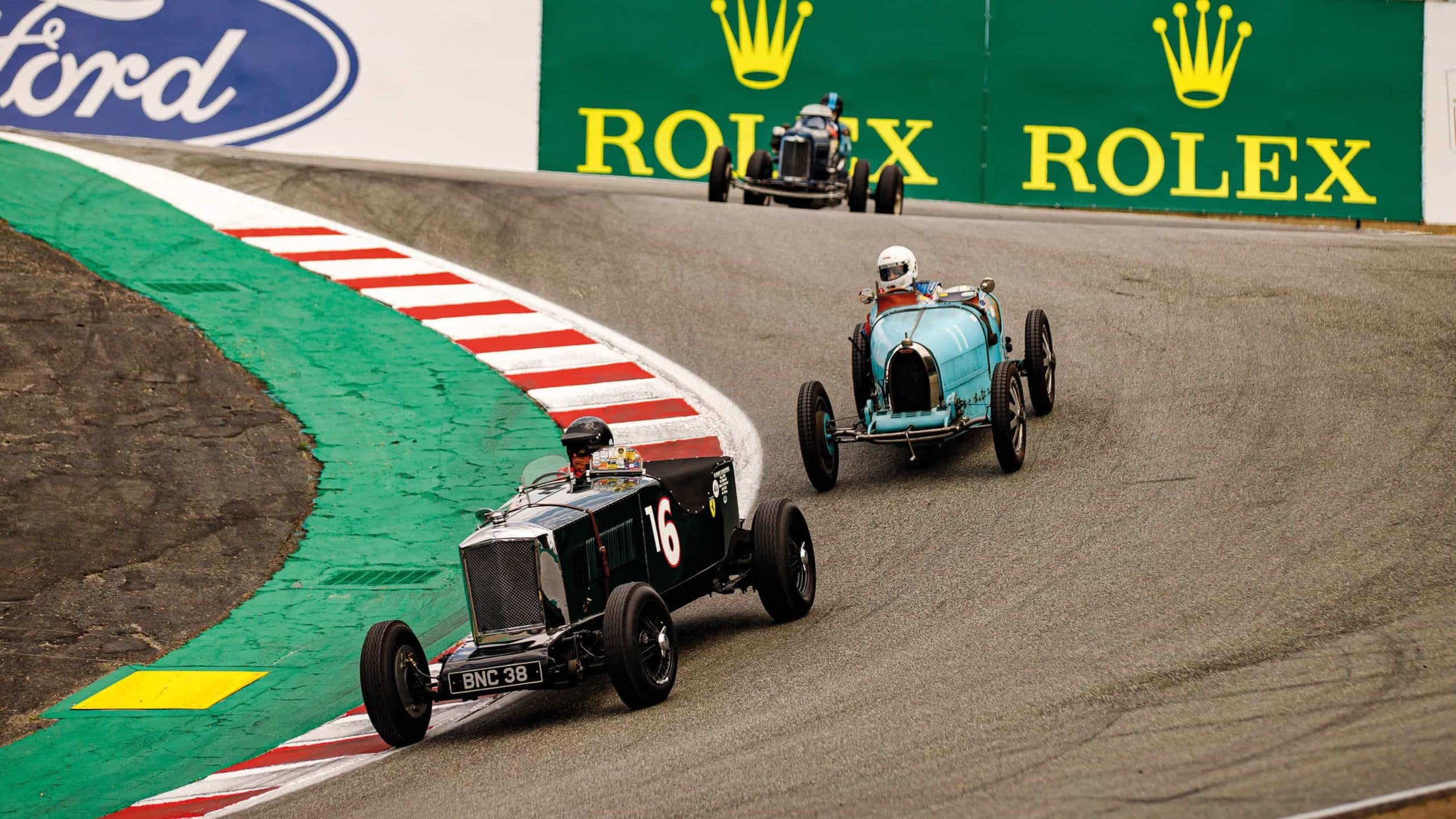 Historic cars on track at Monterey