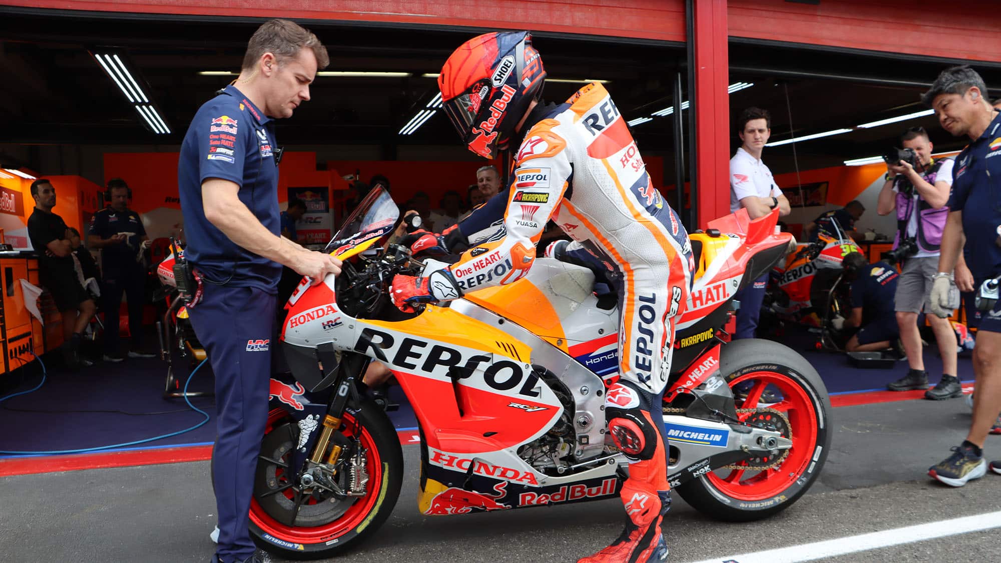 Honda Marquez Kalex chassis Mugello