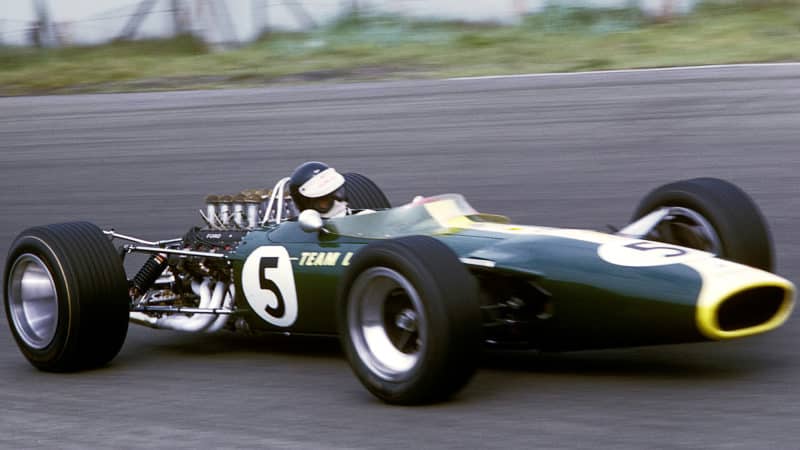Jim Clark in Lotus 49 at 1967 Dutch Grand Prix