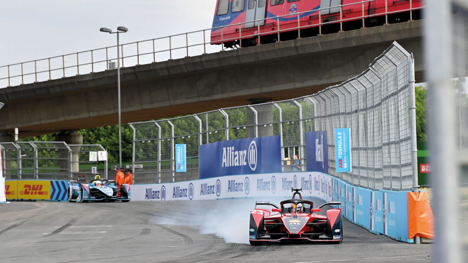 London ePrix by the DLR line