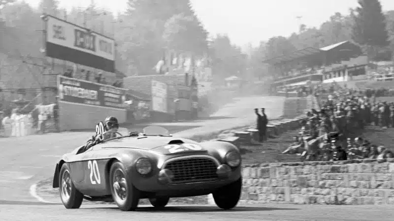 Luigi Chinetti on his way to winning 1949 24 Hours of Spa
