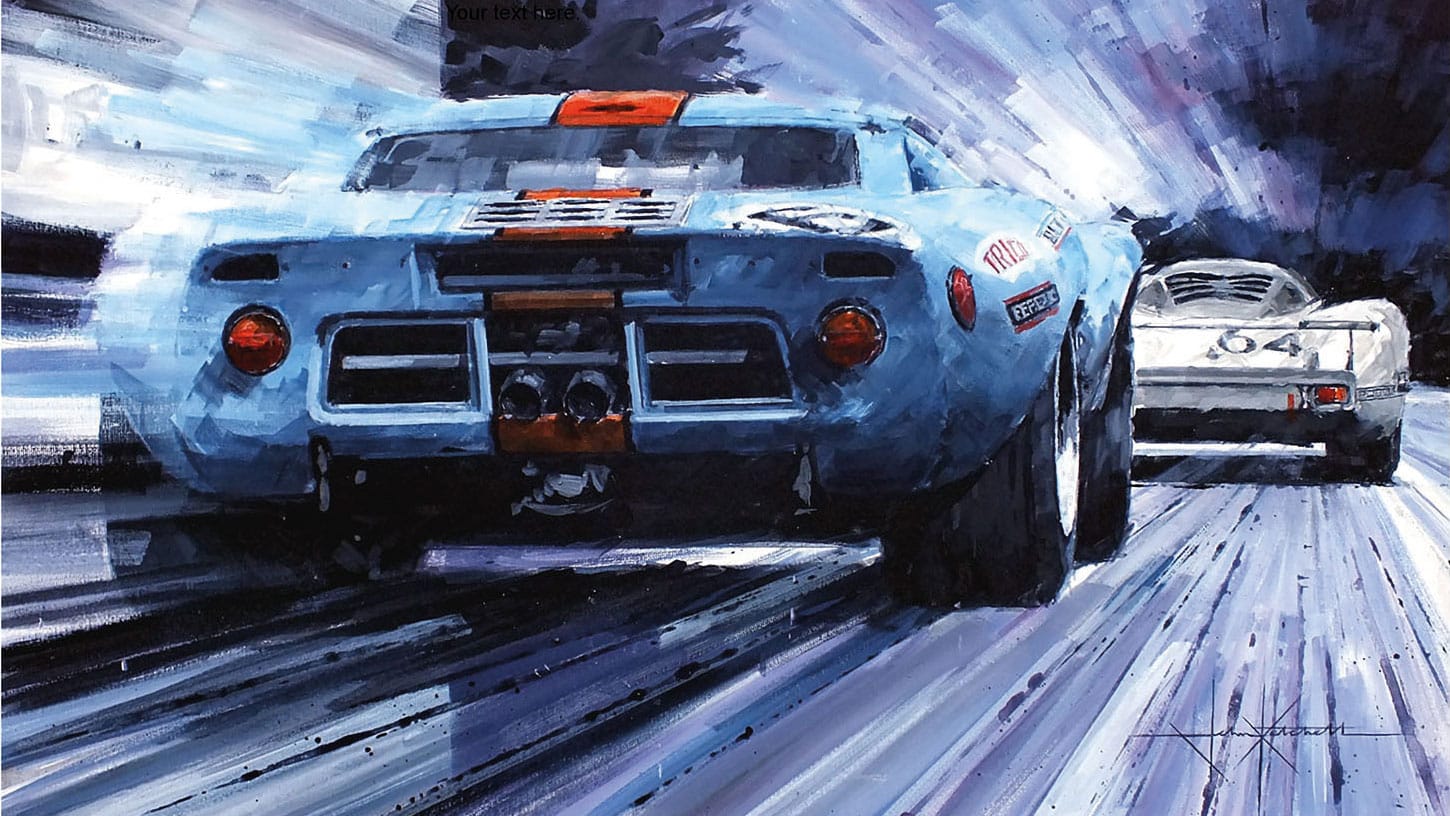 Making History | Ford GT40 | 1969 Le Mans 24H | John Ketchell | Original Artwork