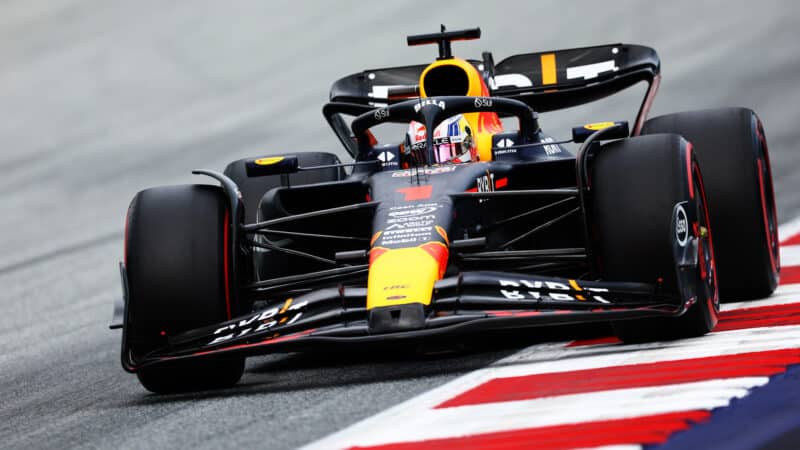 Max Verstappen in qualifying for 2023 Austrian GP