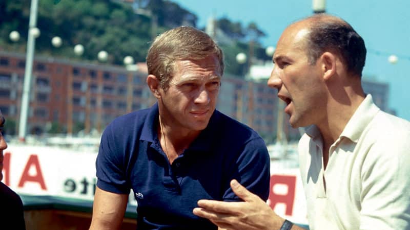 McQueen with Stirling Moss