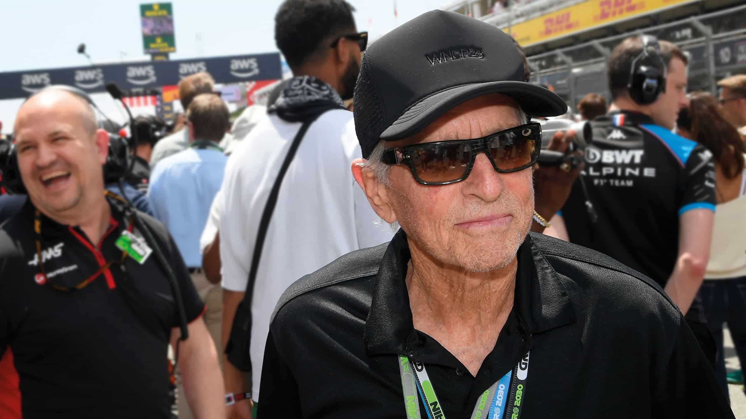 Michael Douglas on the grid walk at the F1 Spanish GP