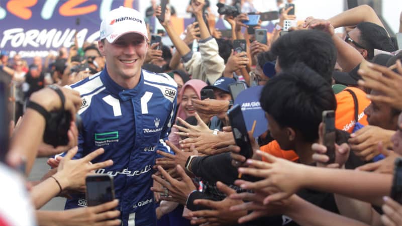 GUNTHER Maximilian (ger), Maserati MSG Racing, Spark-Venturi, action during the 2023 Jakarta ePrix