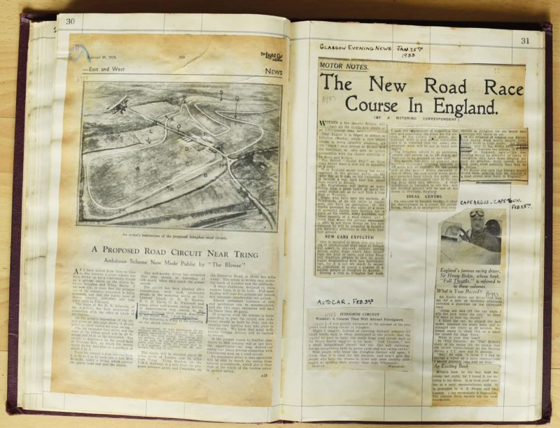 Newspaper clippings on Ivinghoe from 1933