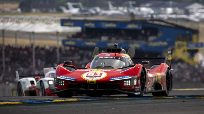 No51 Ferrari leads No8 Toyota at 2023 Le Mans 24 Hours