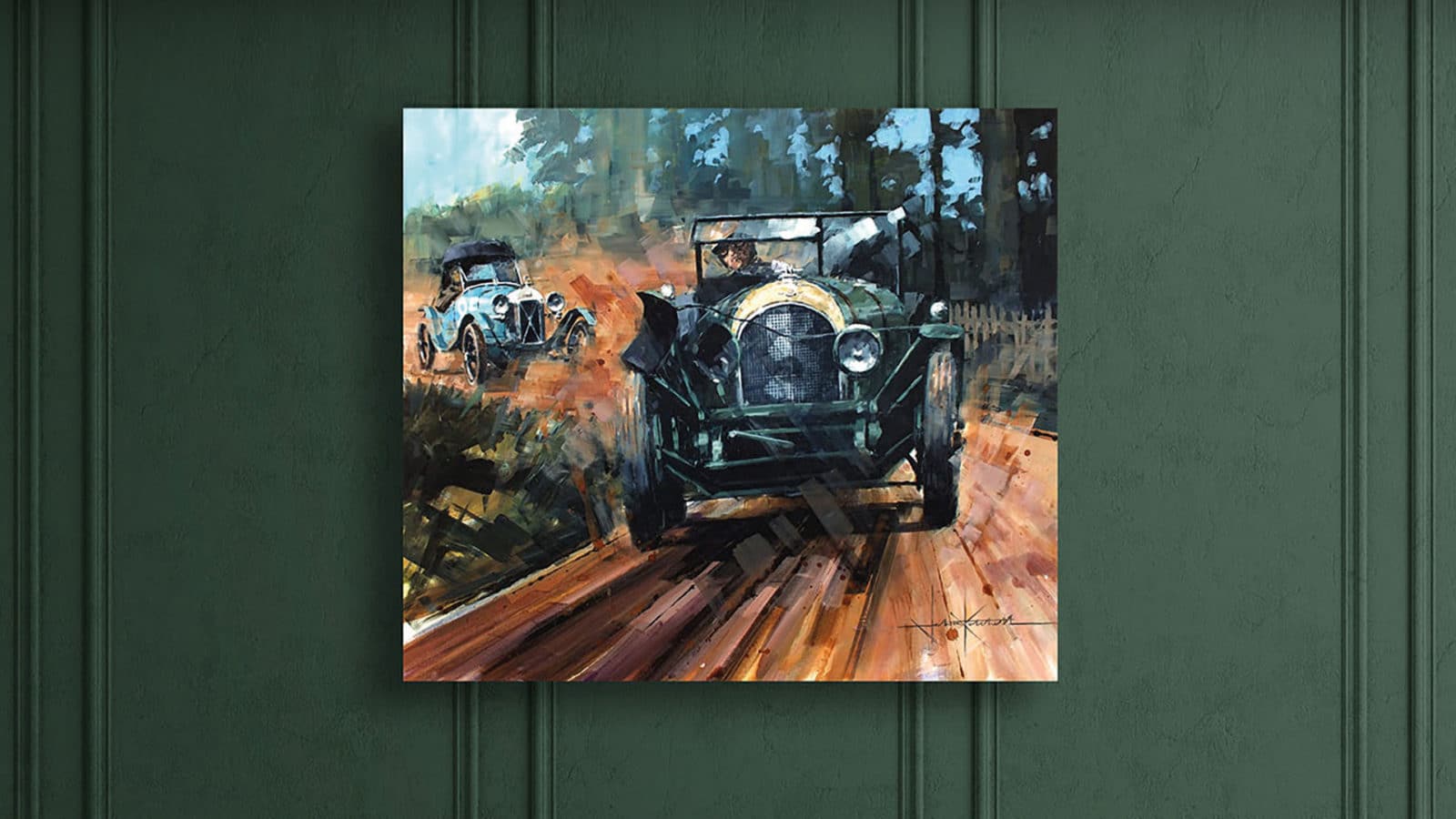 Old Number 7 | Bentley | 1927 Le Mans 24H | John Ketchell | Original Artwork