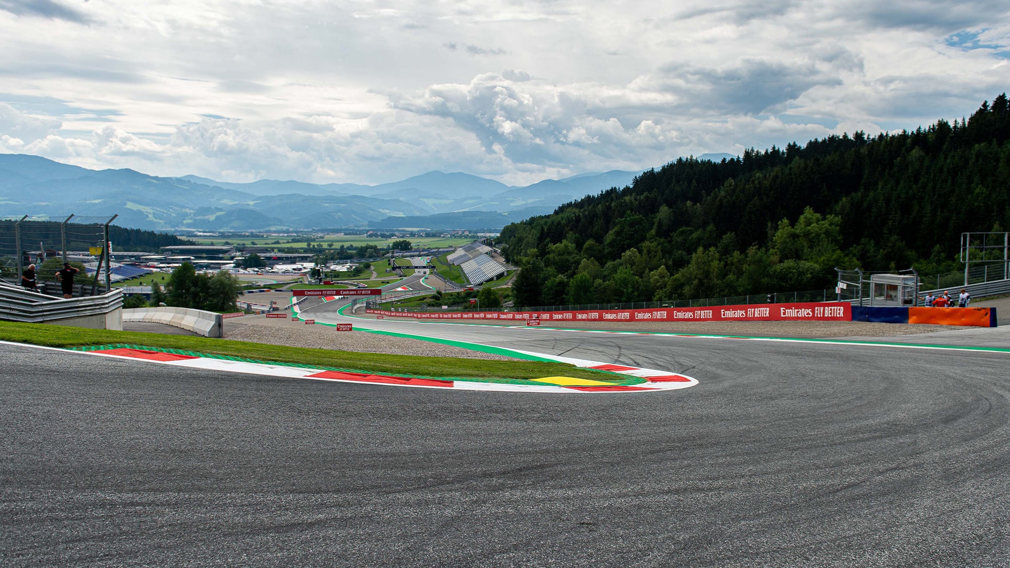 Run up to hairpin at Red Bull Ring