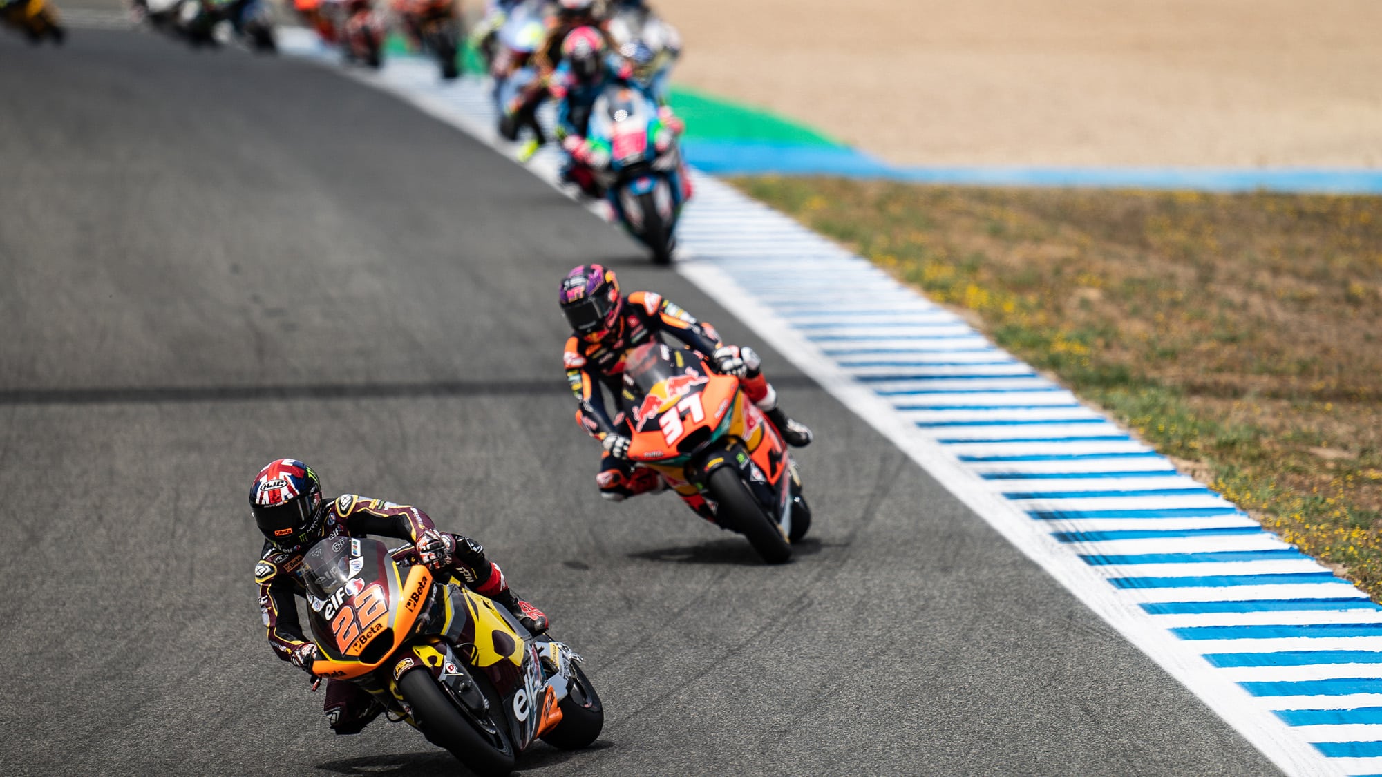 Sam Lowes at Jerez in Moto2 race