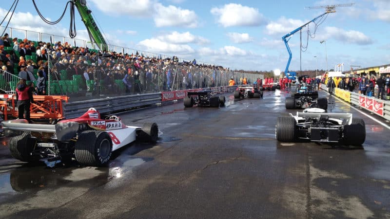 Rush Movie - Filming the start of the German GP