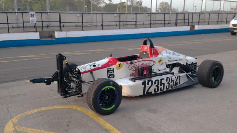 The Formula Ford Mygale camera car nicknamed ‘The Mule’