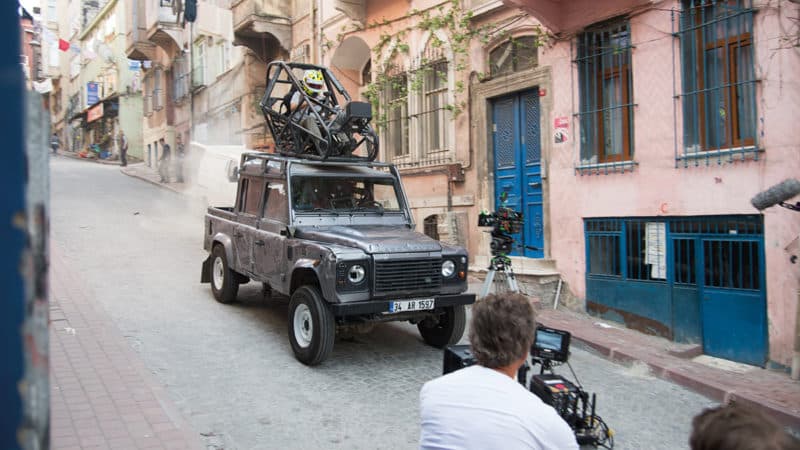 The Land Rover chase through the streets of Istanbul in Skyfall