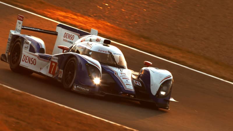 Toyota TS030 LMP1 car at 2012 Le Mans 24 Hours