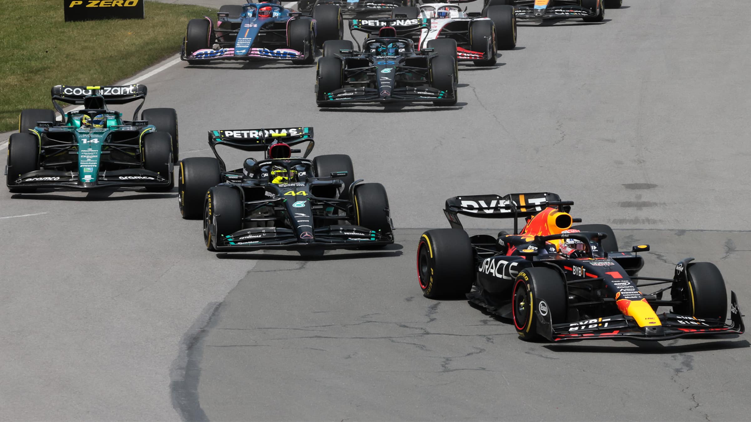 Verstappen Hamilton Alonso Canada 2023