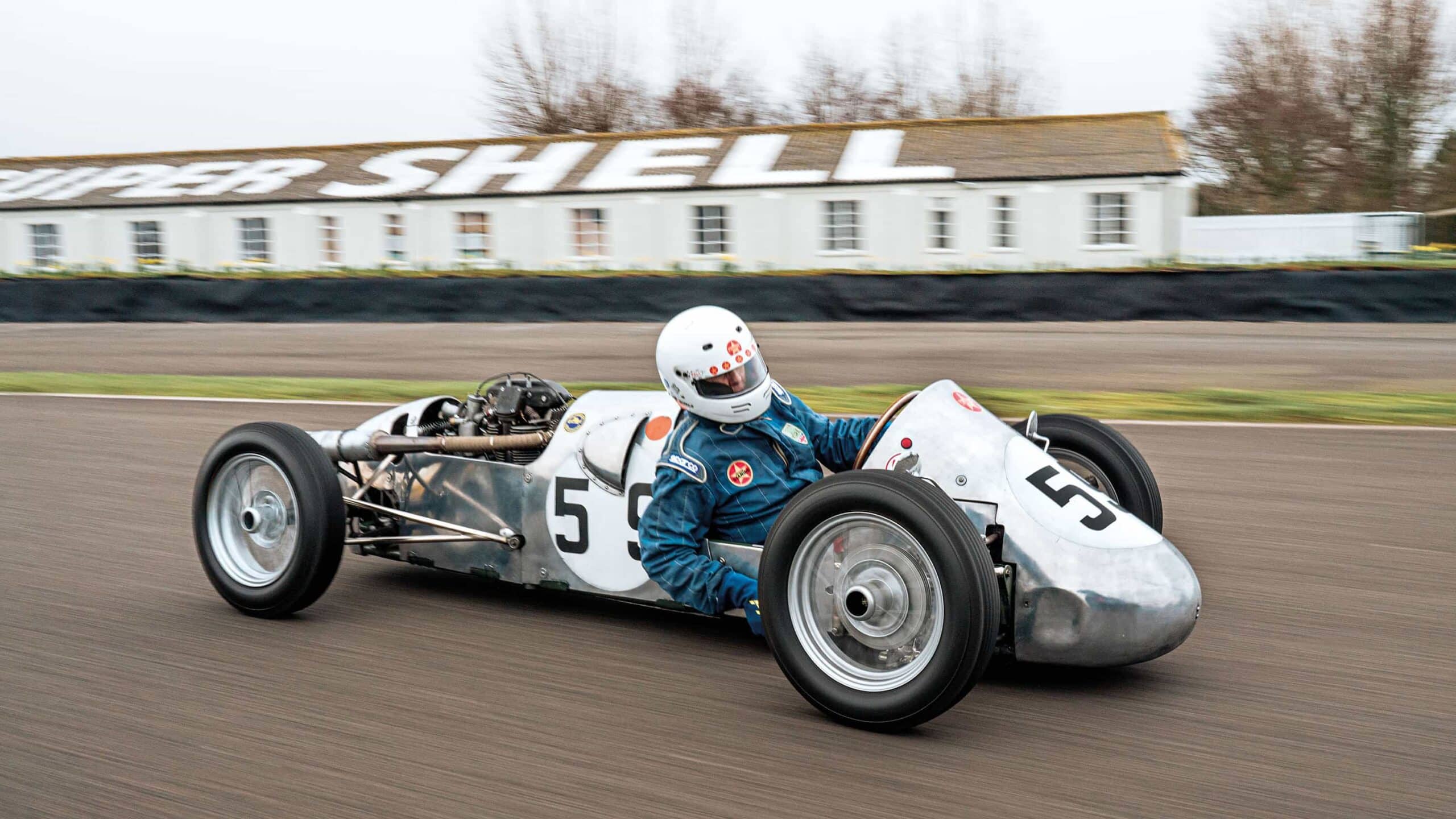 1953-Staride-Norton-on-track-at-goodwood