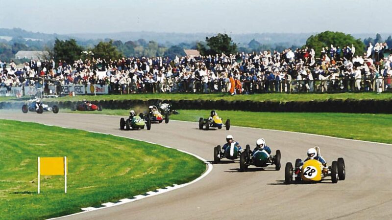 500cc F3s light up Goodwood in 1998.