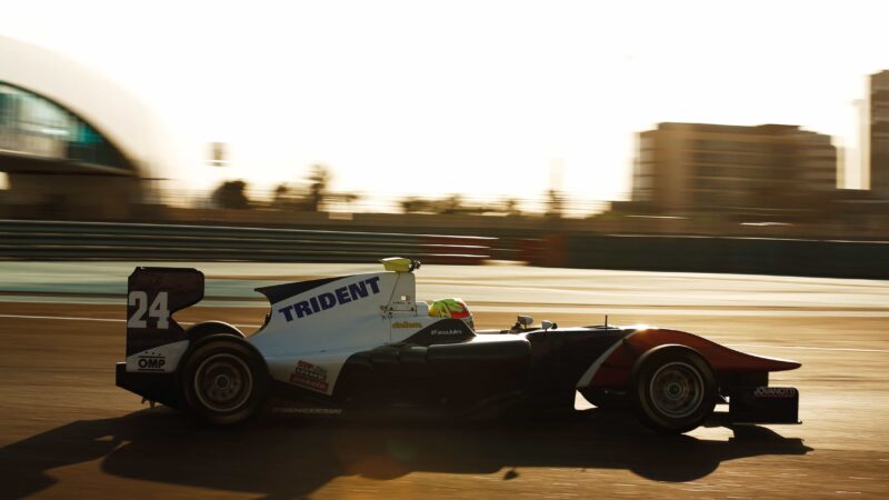 Alex Palou in GP3 test with Trident in 2014