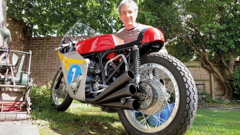 Allen Millyard with his own Honda Six replica