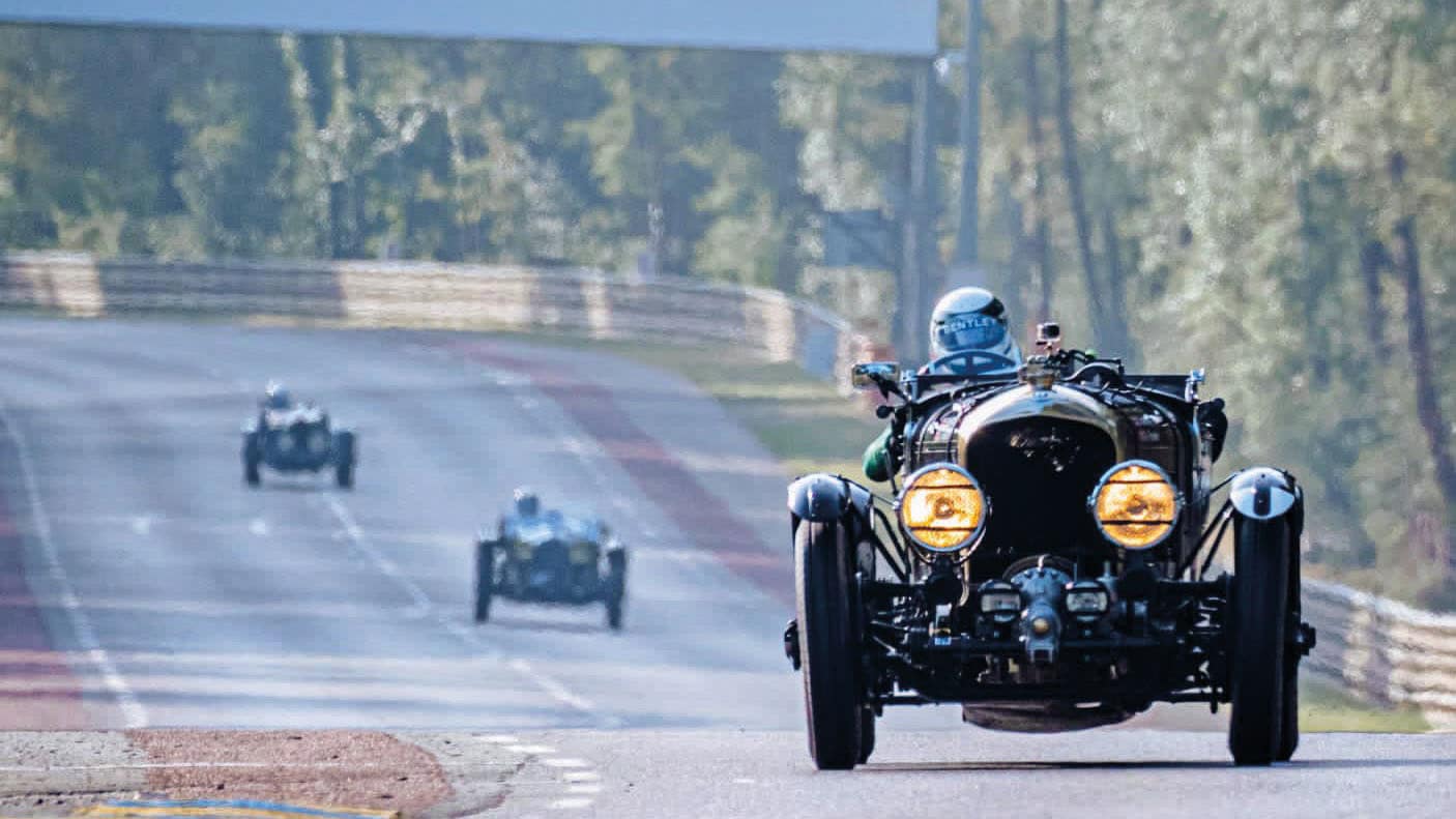 Andrew Frankel driving a Blower Bentley