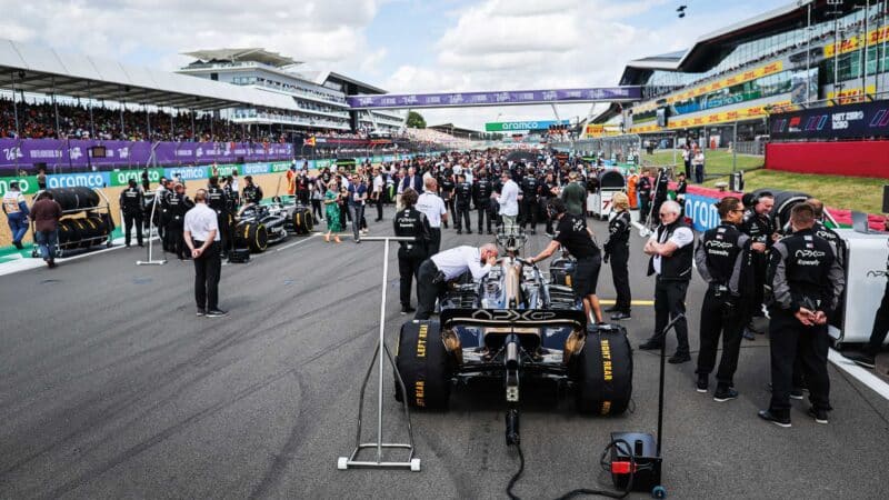 Apex GP on the back of the Silverstone grid