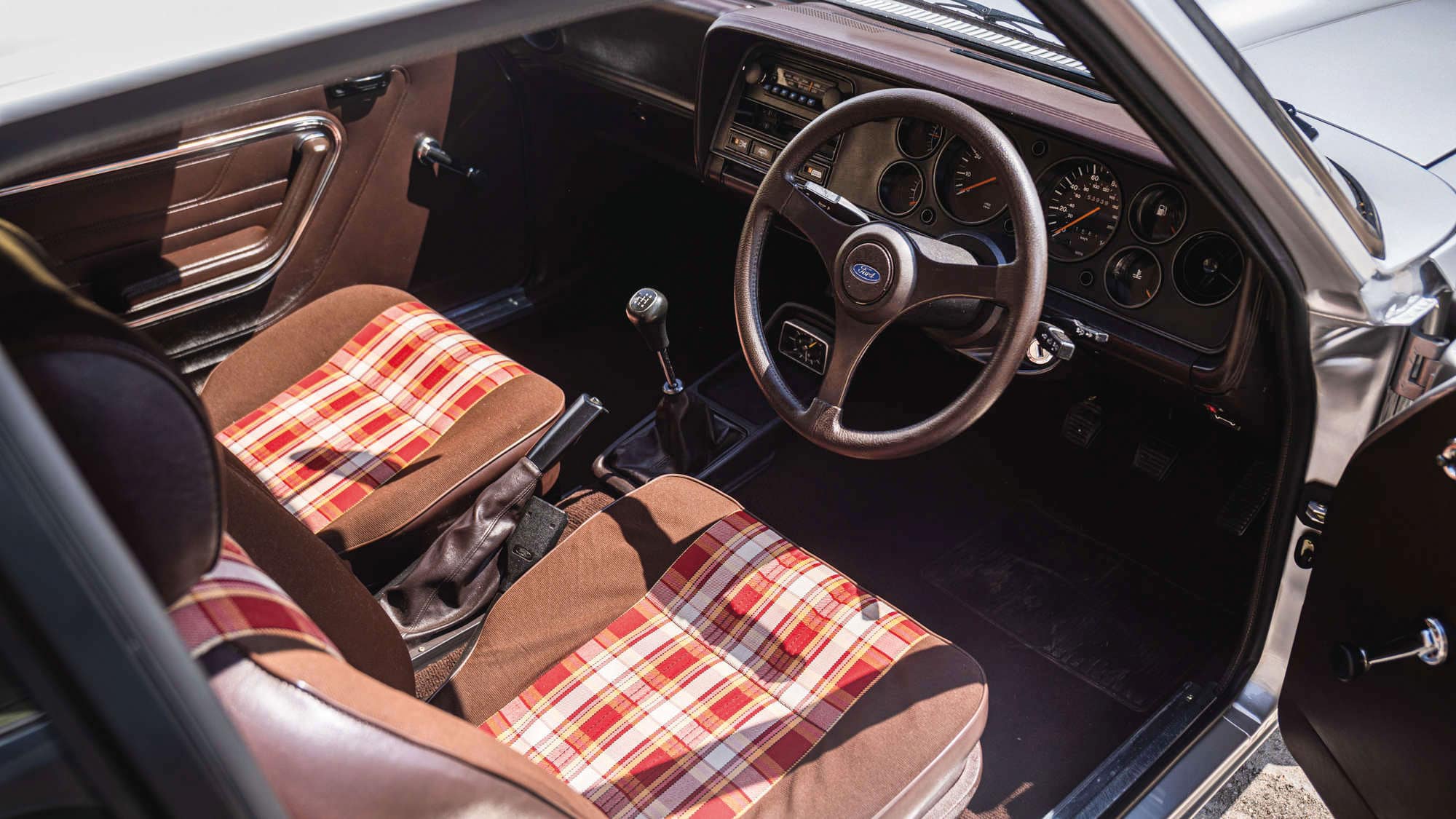 Bodie’s Capri, interior of 2021