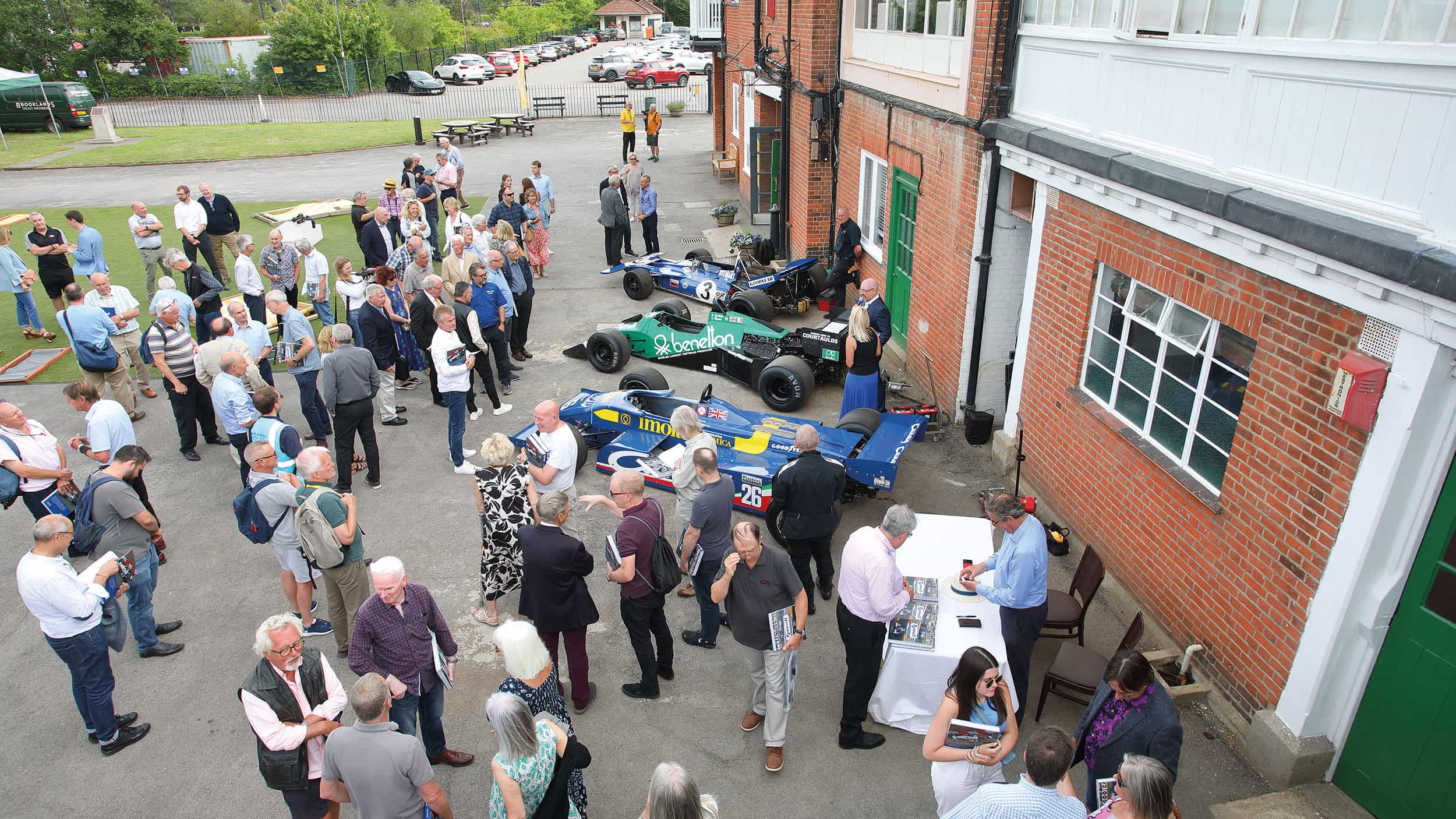 Crowd gather for Tyrrell book event