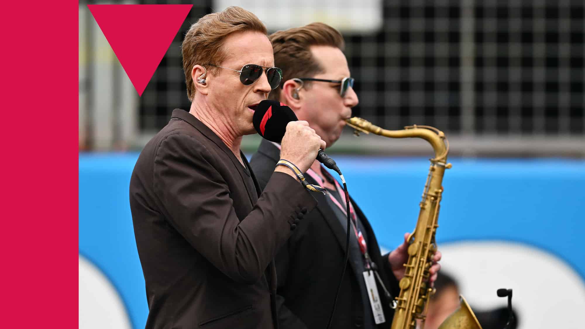 Damien Lewis British Grand Prix national anthem