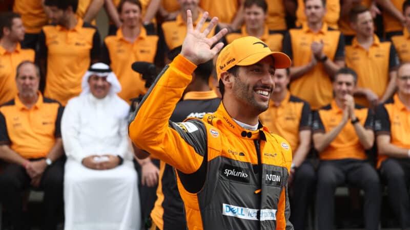 Daniel-ricciardo-waves-goodbye-to-McLaren-and-Formula-1-at-2022-Abu-Dhabi-Grand-Prix