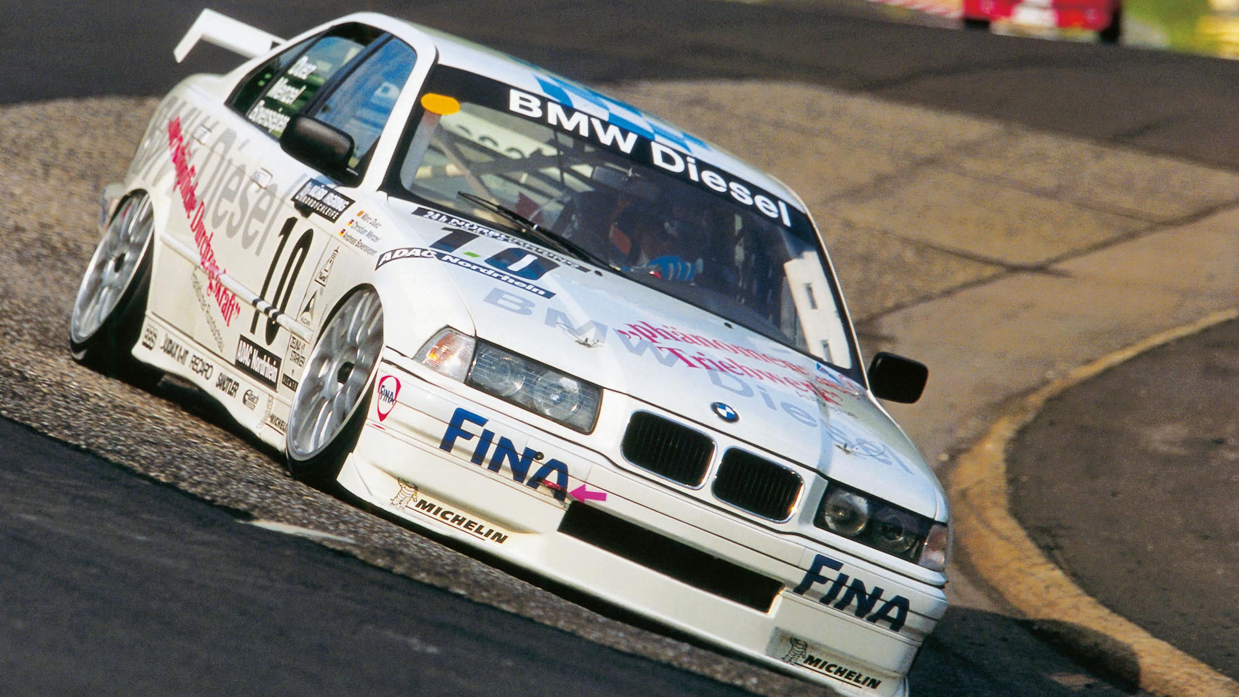 Duez drove a diesel BMW
